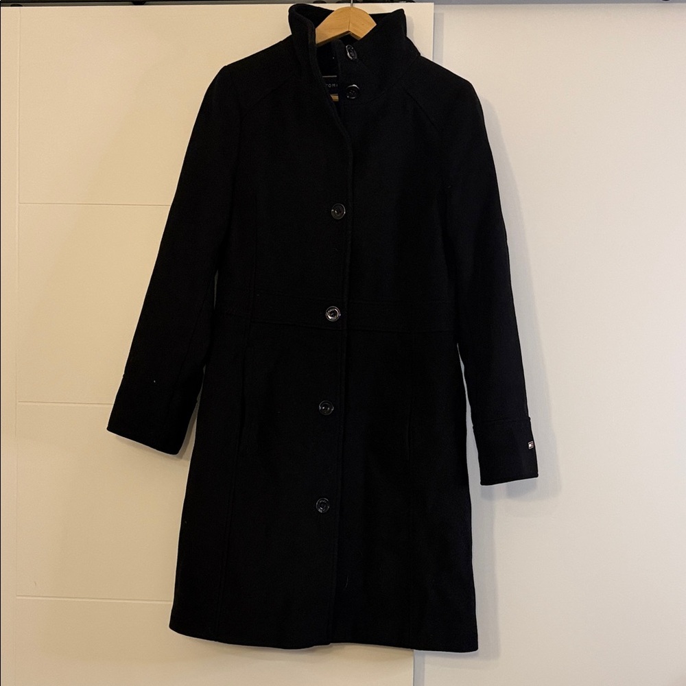 Tommy Hilfiger Black Trench Coat